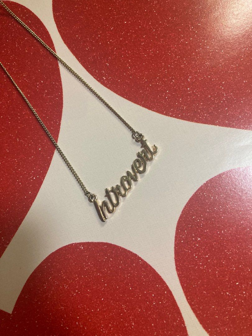 Monki Introvert necklace Carousell