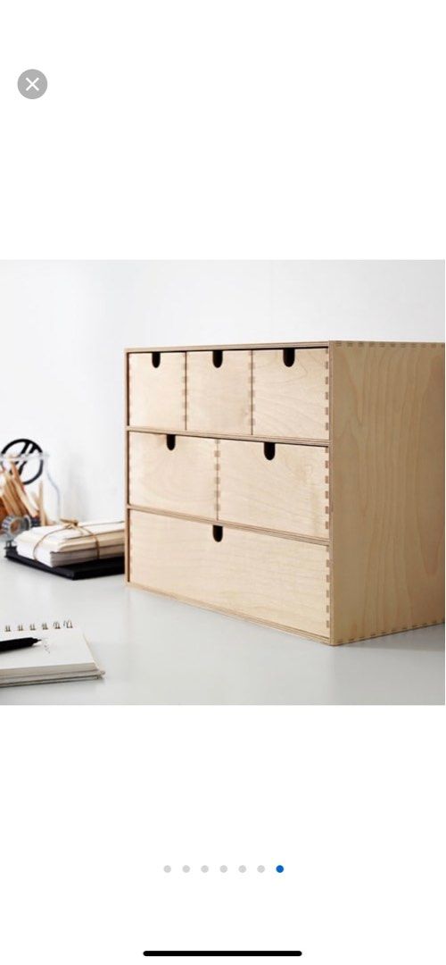 Moppe Ikea Wooden Chest Organiser, Furniture & Home Living, Home