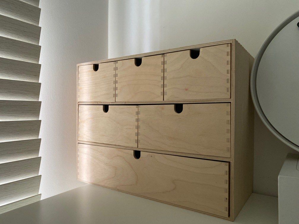 Moppe Ikea Wooden Chest Organiser, Furniture & Home Living, Home