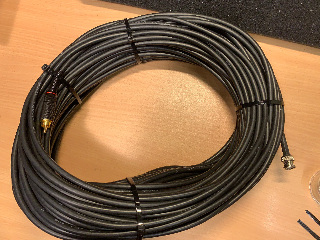 MxWell RG59 Satellite Coaxial 75 ohm Cable (USA) (50 metres) + FOC Speaker Cables (20 metres