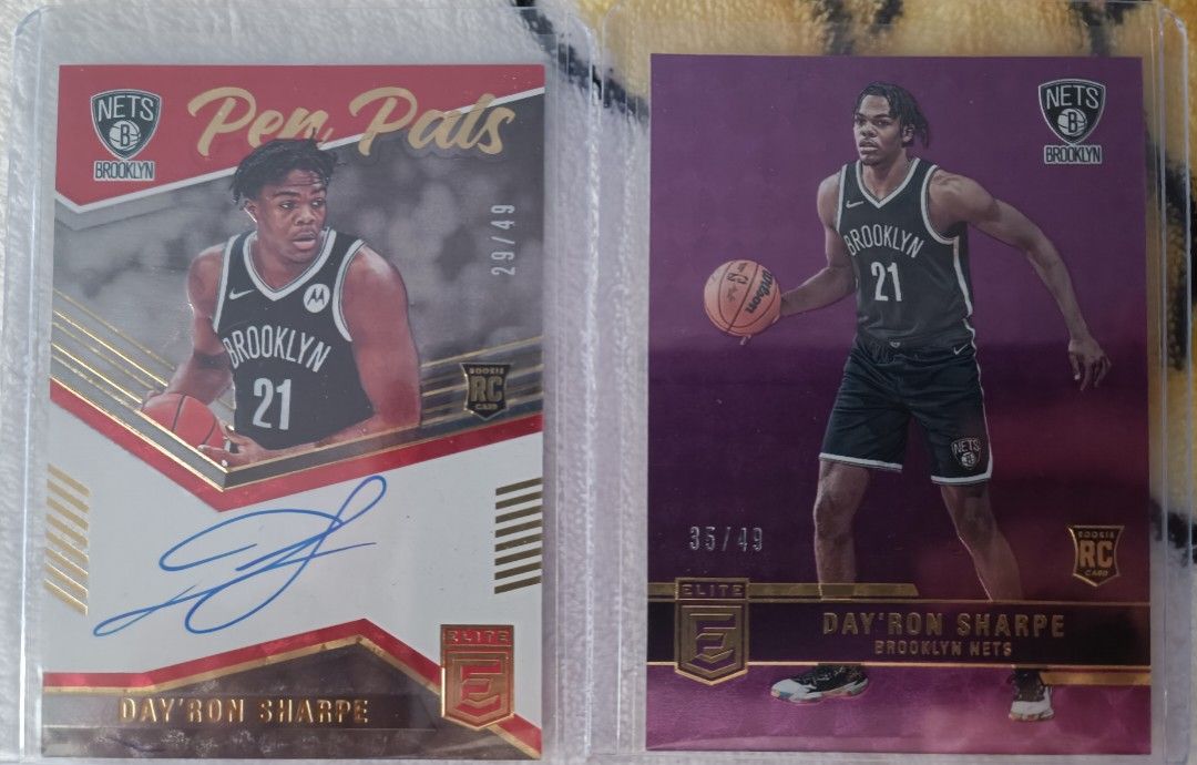 Nba Cards 球星卡Panini Donruss Elite 21-22 Day'Ron Sharpe RC Red