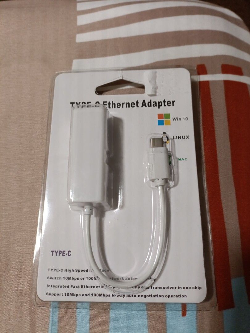New type C ethernet adapter, Computers & Tech, Parts & Accessories ...