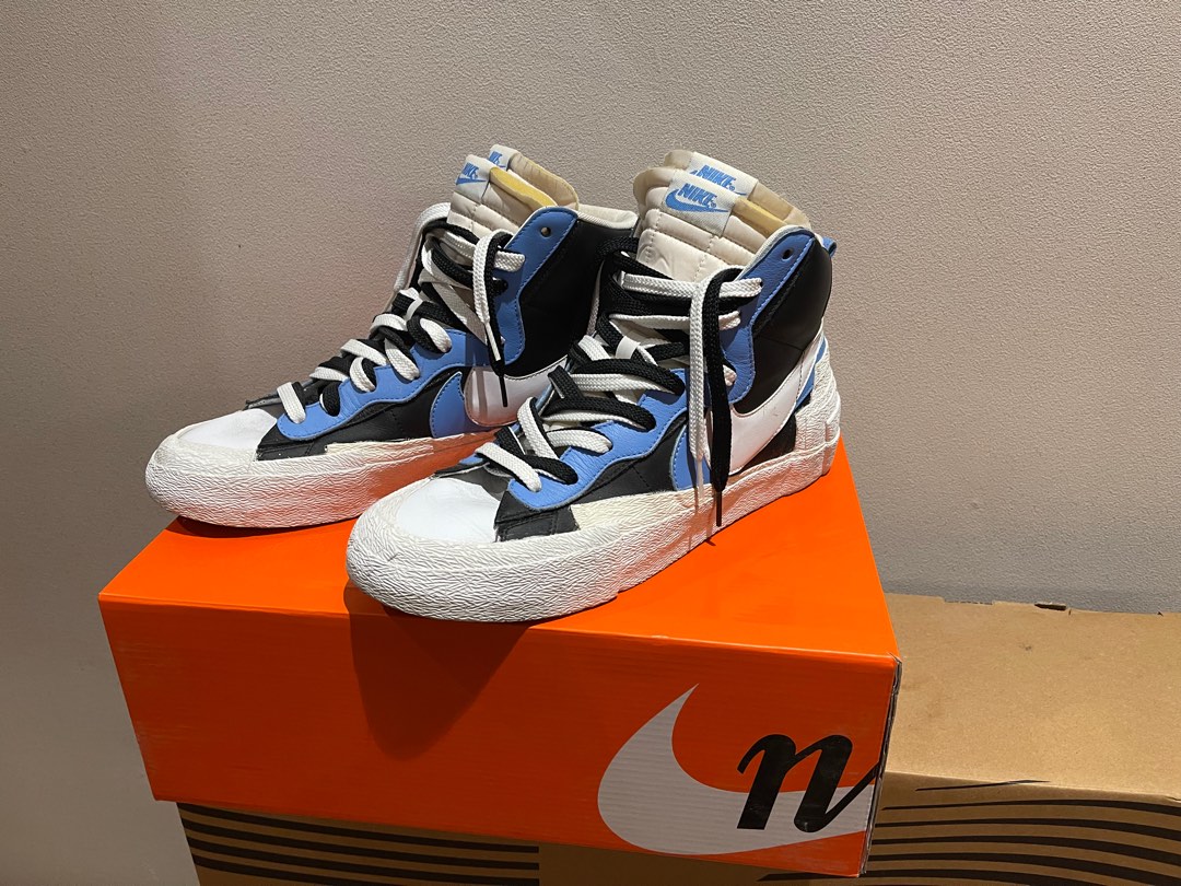 sacai white black legend blue