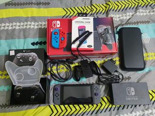 Nintendo Switch V2 Gray Color Free Accessories Video Gaming