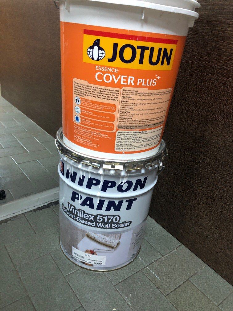 Nippon Paint Vinilex 5170 & Jotun white paint, Furniture & Home Living