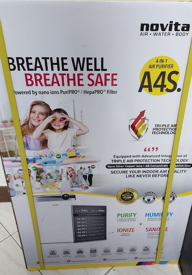 Novita 4 in 1 air purifier deals
