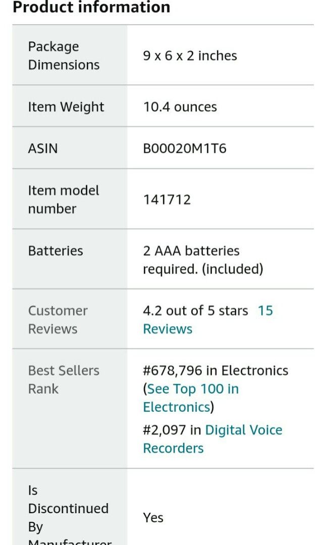 Olympus Digital Voice Recorder VN240PC, Computers & Tech, Office