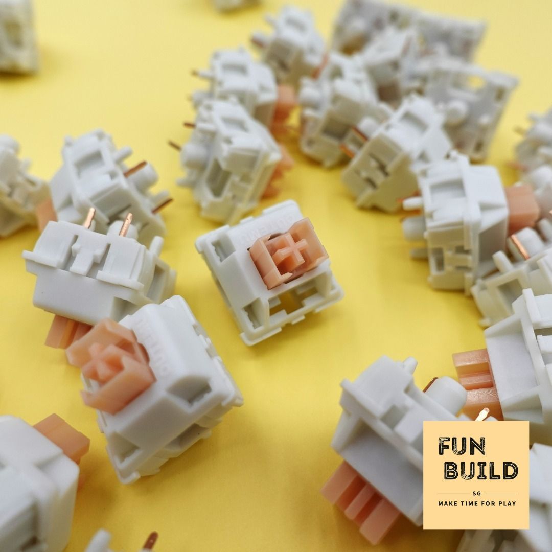 Outemu Cream Yellow PRO Silent Switches for Mechanical Keyboard ...
