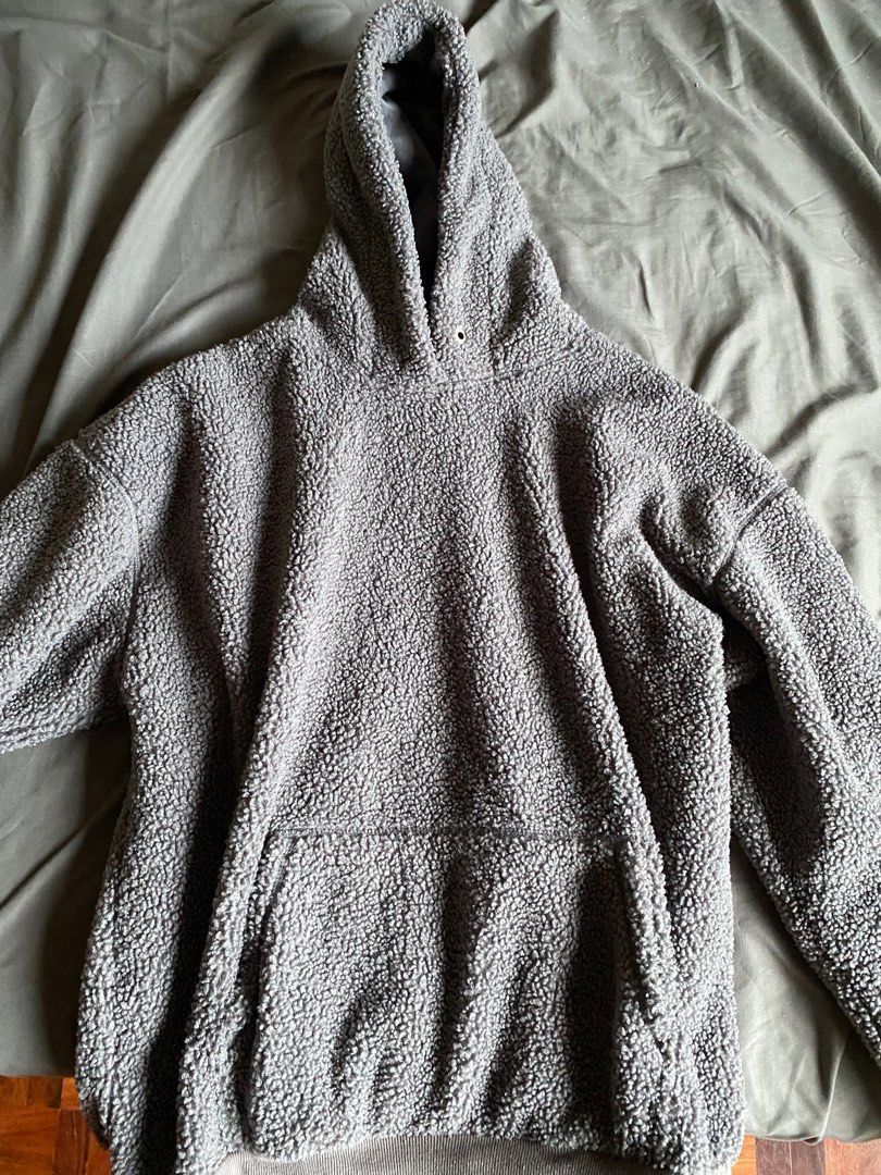 Fuzzy oversized hoodie sale