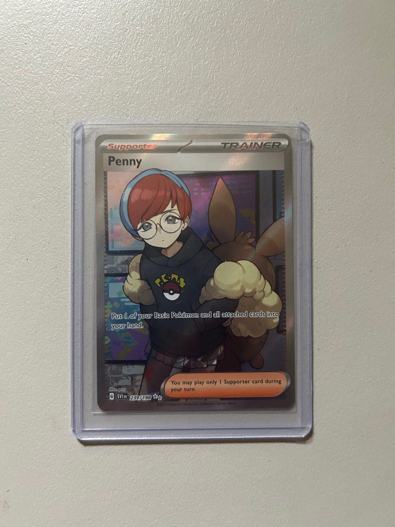 how much are pokemon holographic cards worth Pokemon Card Scarlet & Violet 252/198 Penny Supporter Special Illustra –  Brokenvase Games main image 0