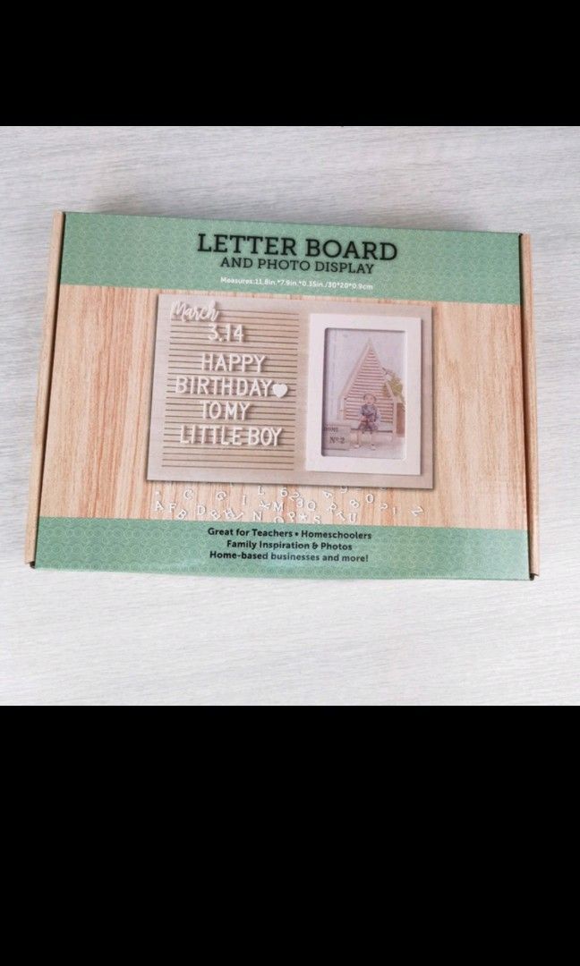 Photo frame letterboard, Furniture & Home Living, Home Decor, Frames