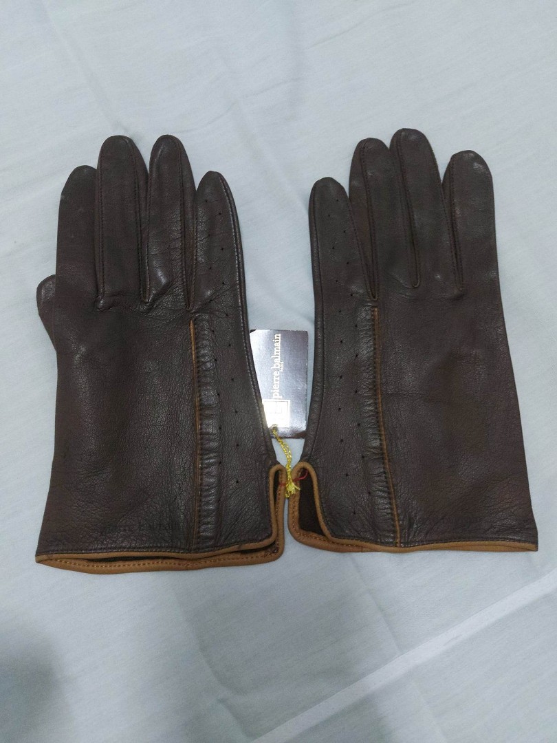 Pierre balmain soft leather gloves, Women's Fashion, Watches ...
