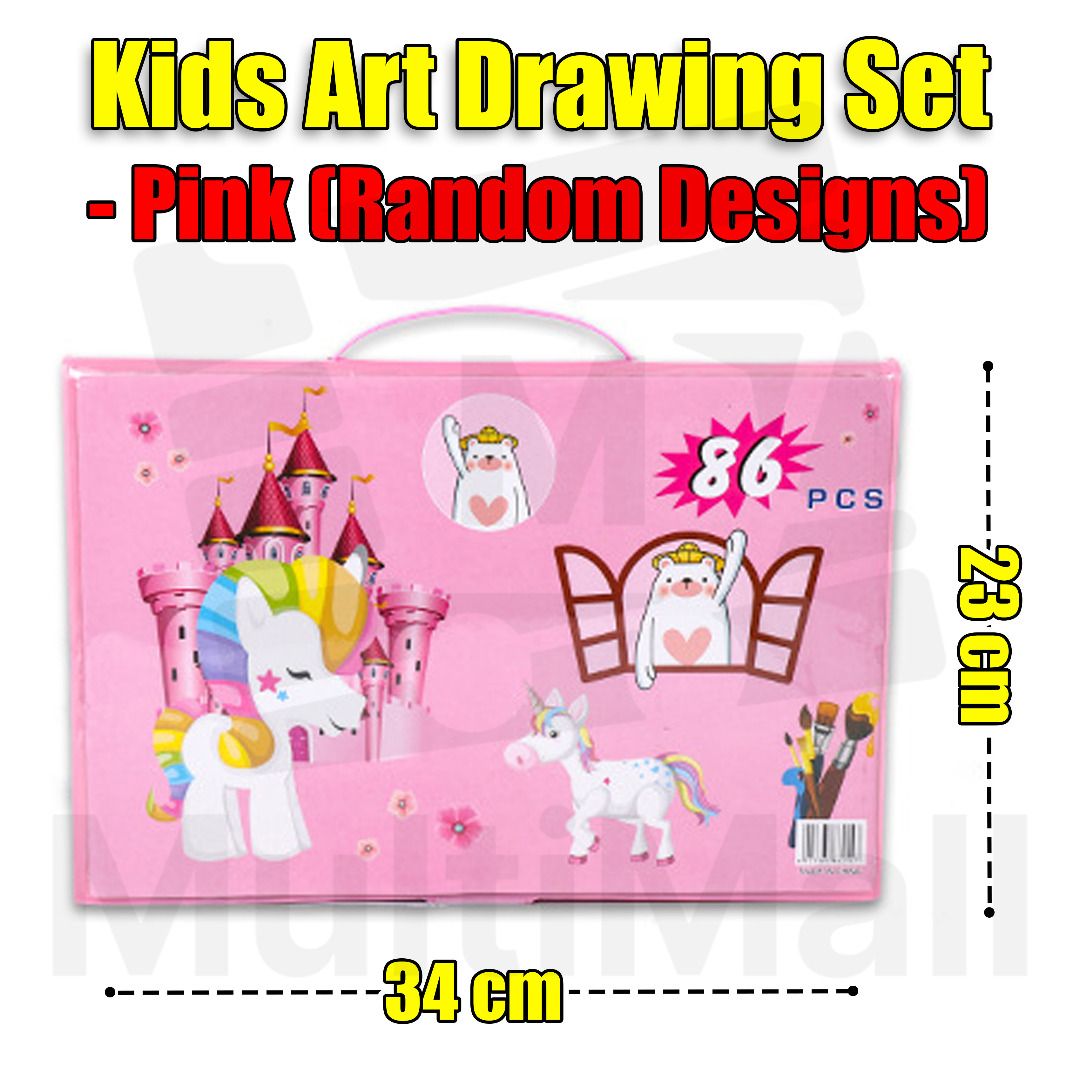 Pink Kids Art Painting Sets 86 Pcs