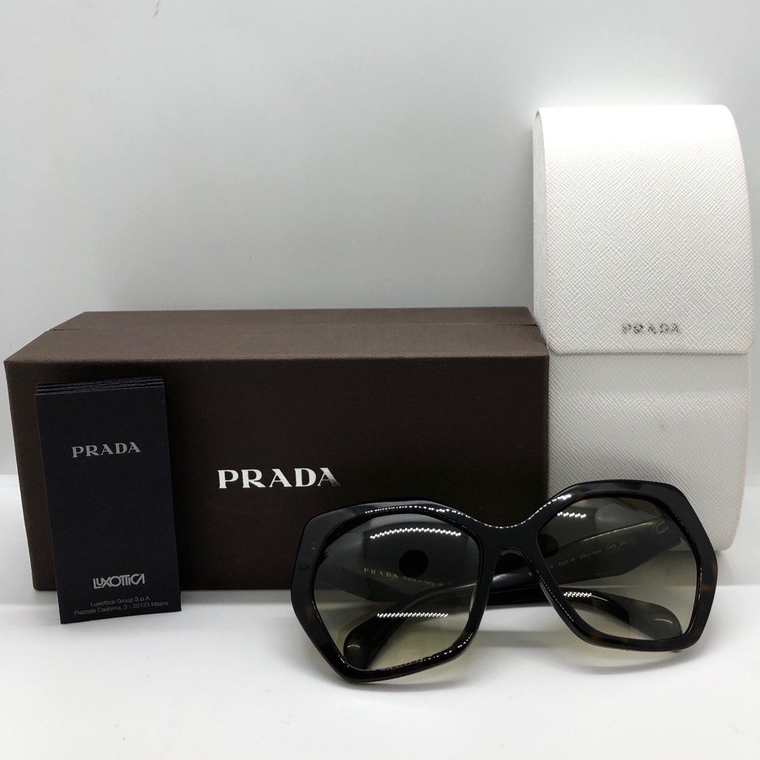 PRADA SPR16R BROWN GREEN SUNGLASSES 237012376 Women s Fashion Watches Accessories Sunglasses Eyewear on Carousell