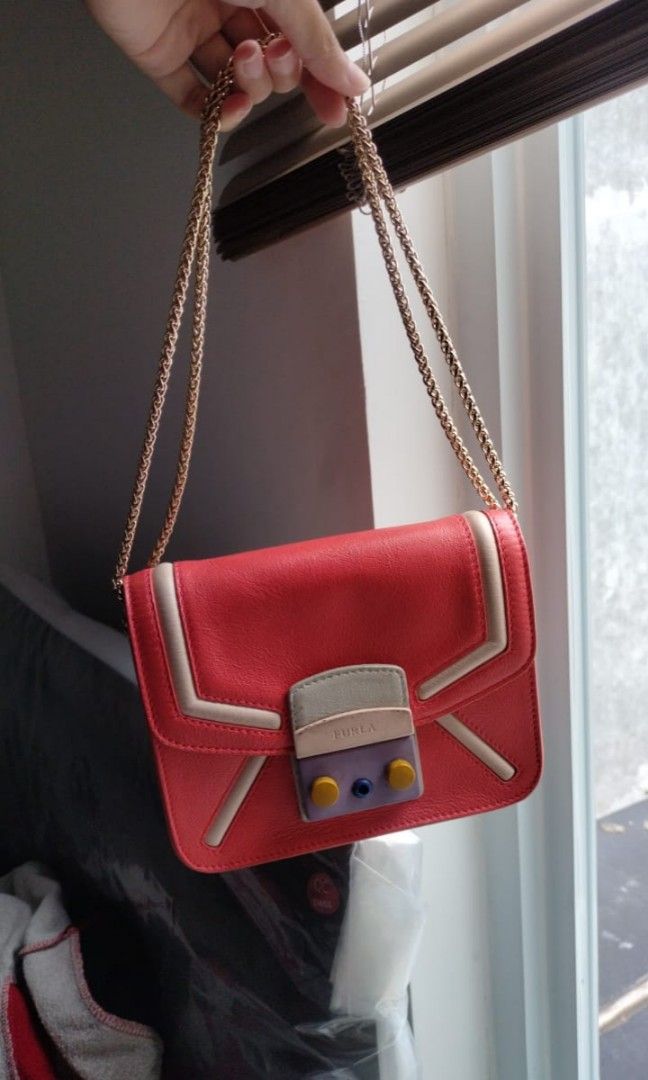 preloved tas Furla Metropolis Magnolia Neo Pop Authentic
