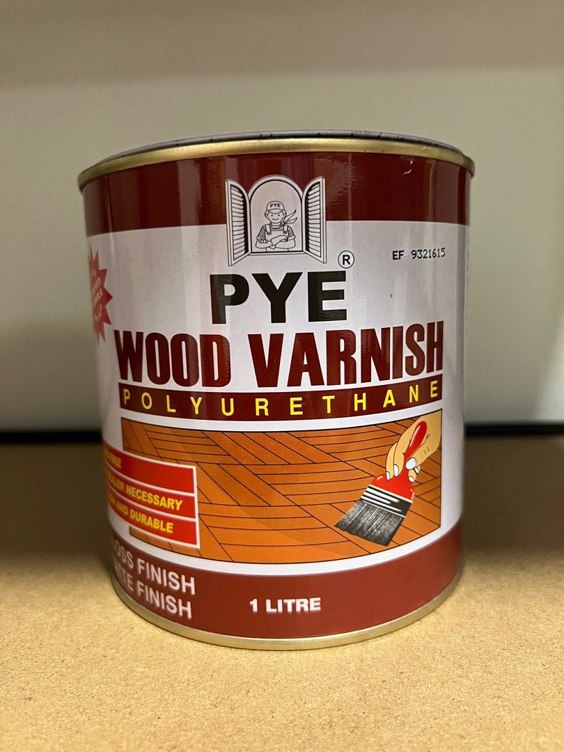PYE Wood Varnish Gloss Finish (1000ml), Hobbies & Toys, Stationery