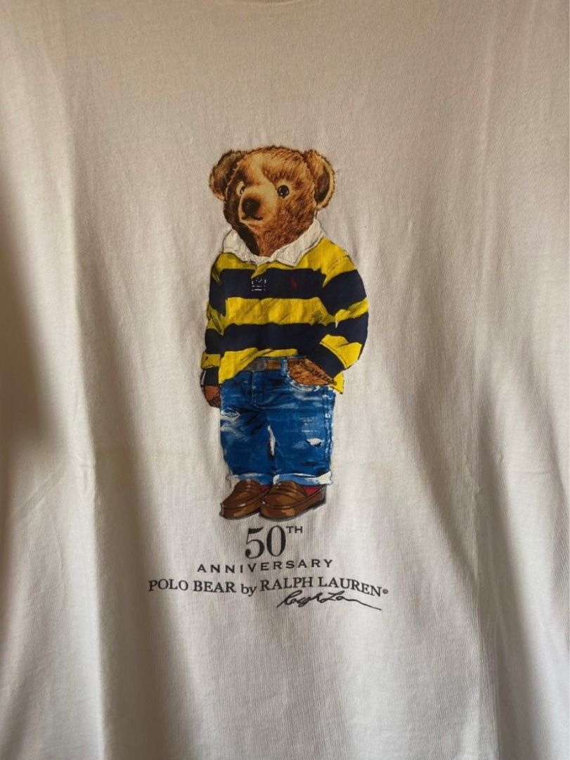 Ralph lauren polo bear graphic tee 50 years anniversary mens t