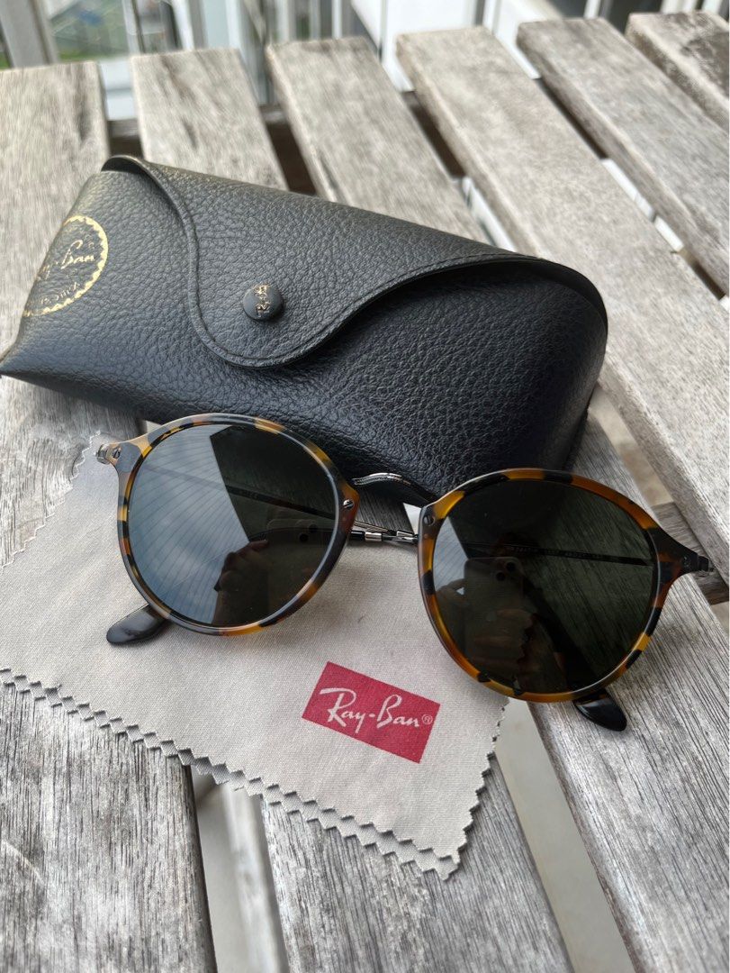 Ray ban round fleck polarized clearance