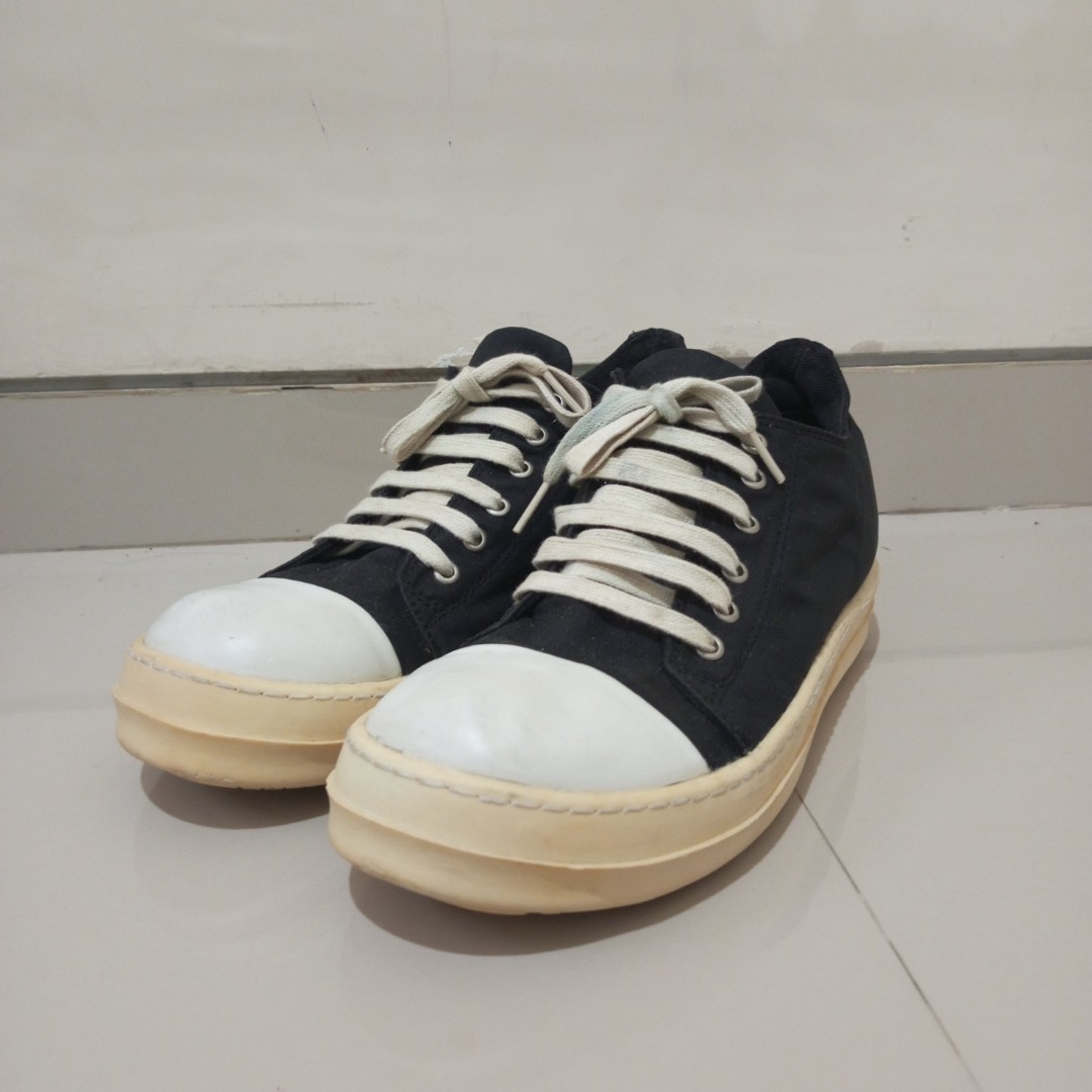 Rick Owens Low Mainline Waxed Canvas on Carousell