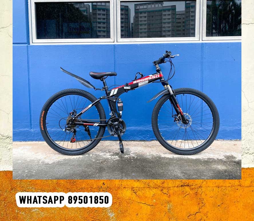 Shimano gear 21 speed 26" Wheel Begasso Foldable mountain bike 16" seat