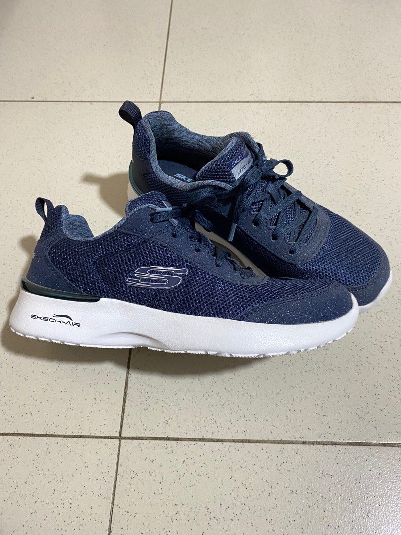 Skechers navy blue sneakers sales