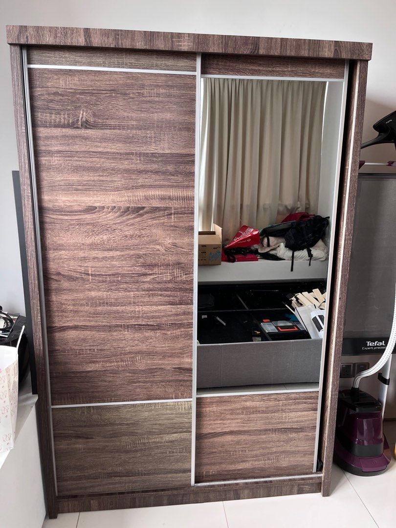 Sliding Door Wardrobe, Furniture & Home Living, Furniture, Shelves