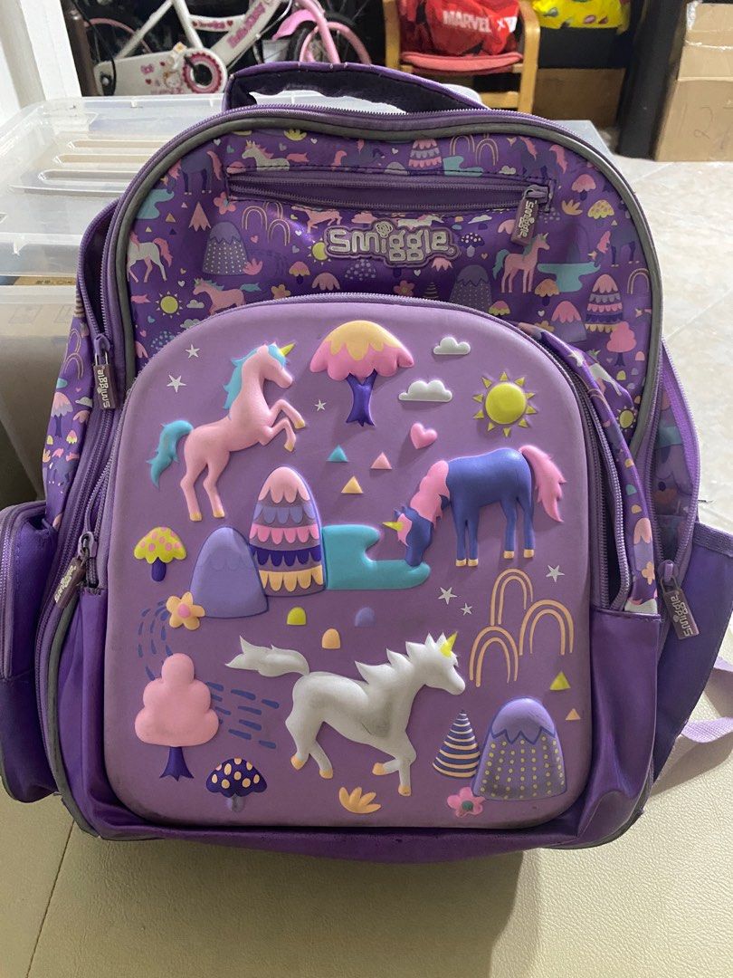Purple unicorn shop backpack