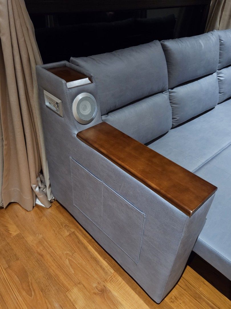 Sofa Bed (3 positions) with storage, Furniture & Home Living, Furniture