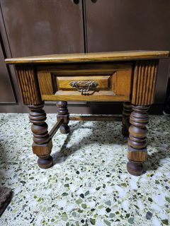 Solid wooden side table