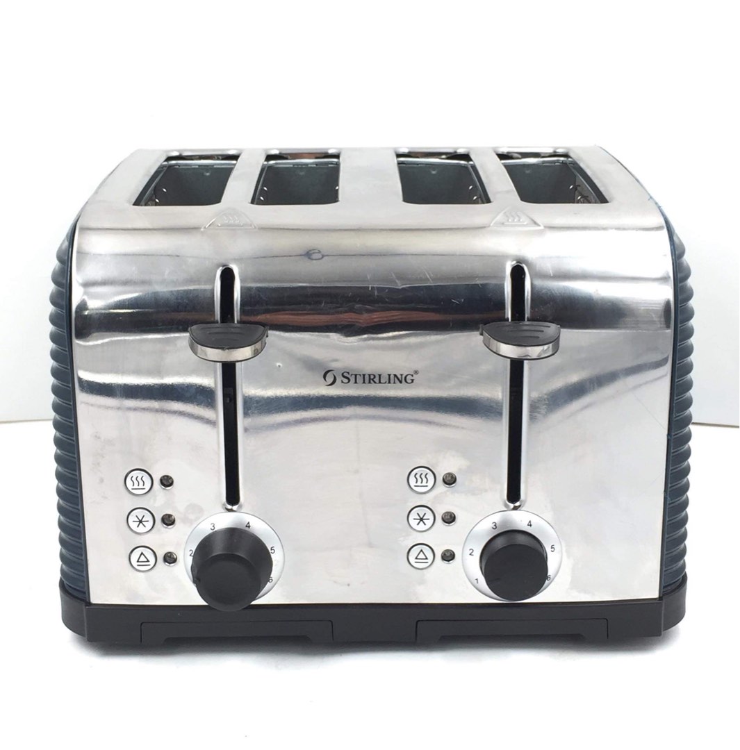 STIRLING 4Slice Toaster (Silver / IA2467), TV & Home Appliances, Kitchen Appliances, Ovens