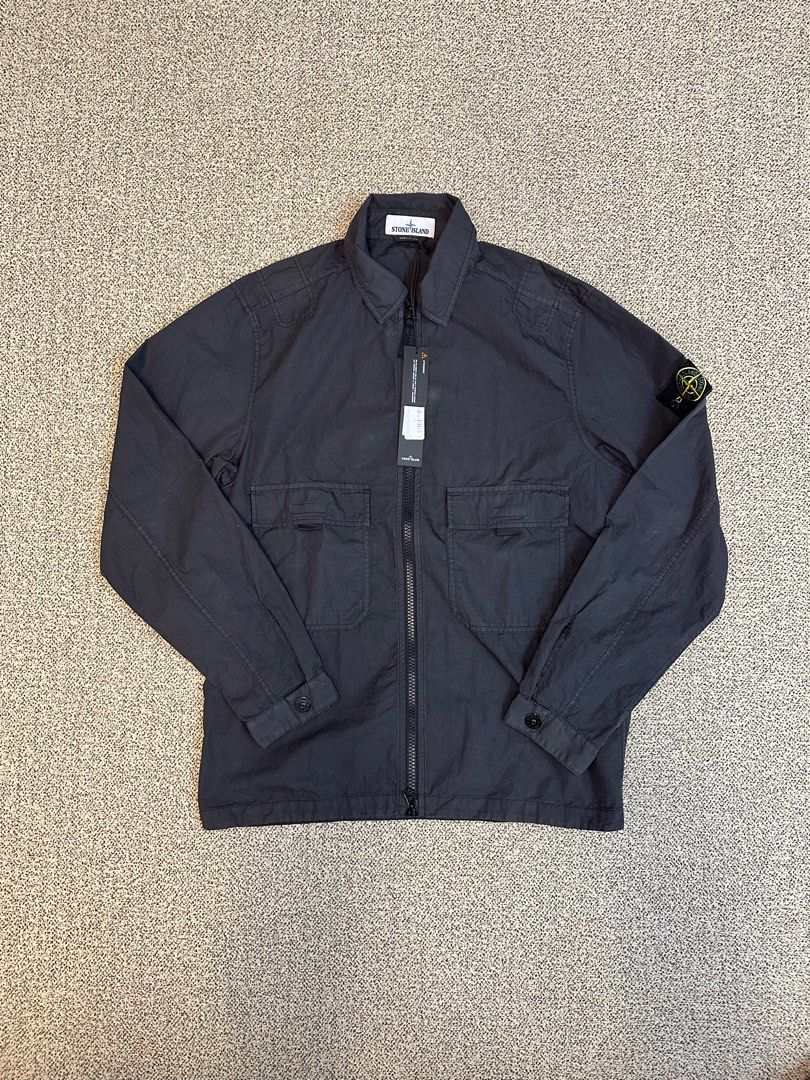 Stone island nylon overshirt, 男裝, 外套及戶外衣服- Carousell