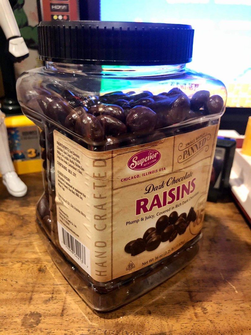 Superior Dark Chocolate Covered Raisins 1.02kg