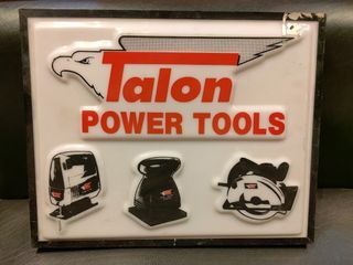 Talon Power Tools Embossed Acrylic Signage