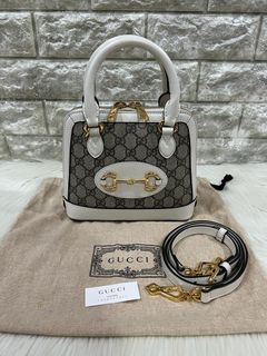 Tas Wanita Authentic Shoulder Bag Gucci Horsebit Top Handle Original Branded Preloved