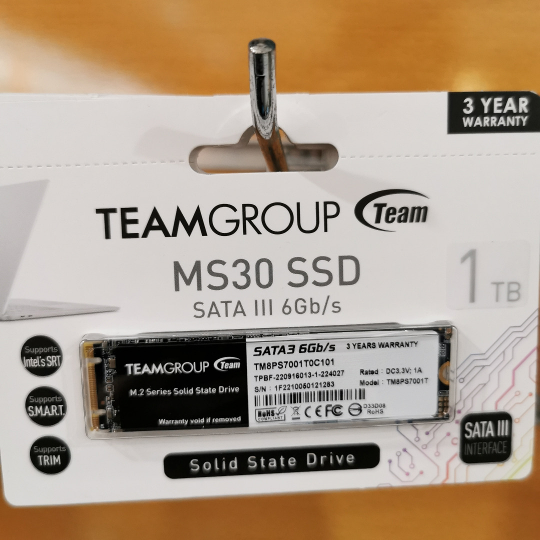 Teamgroup MS30 1TB M.2 SATA SSD Computers Tech Parts