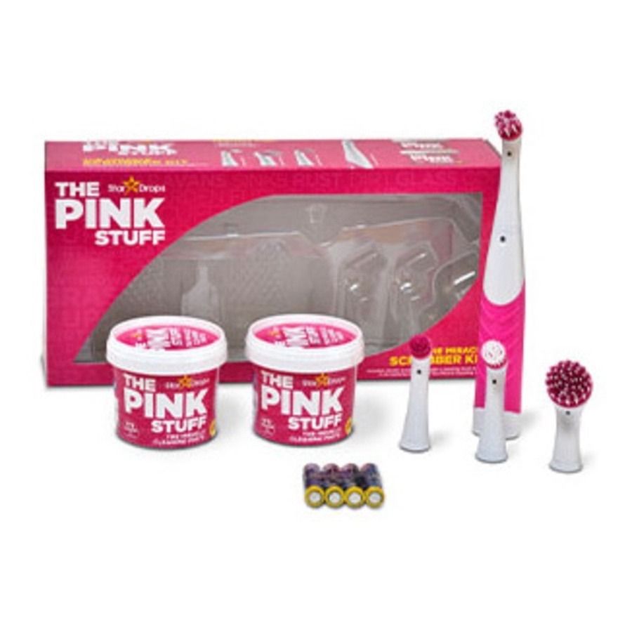 The Pink Stuff The Miracle Scrubber Kit (Paste 500g x 2), Furniture