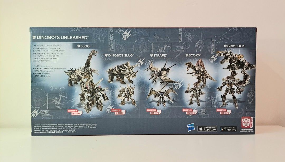 Transformers, Dinobots unleashed, Platinum edition, A9185,, 興趣及遊戲, 玩具