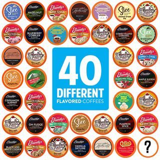 Two Rivers Coffee Flavored Coffee Pods 40pcs Assorted Variety Pack Flavored Coffee, Keurig K Cup