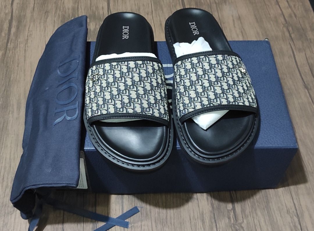 Dior oblique slides clearance