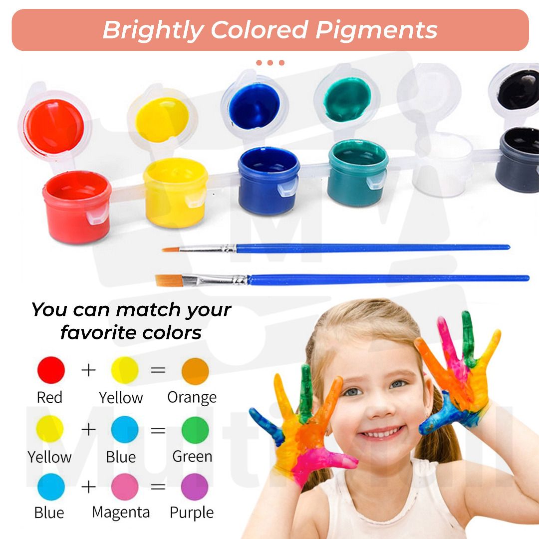 Vegetable and Fruit DIY Paint Gypsum (Landscape Box) l Educational Toys