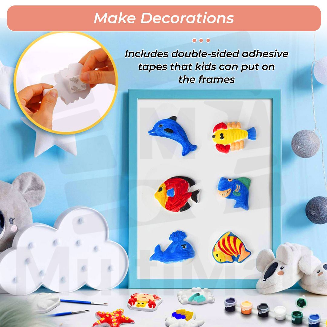 Vegetable and Fruit DIY Paint Gypsum (Landscape Box) l Educational Toys