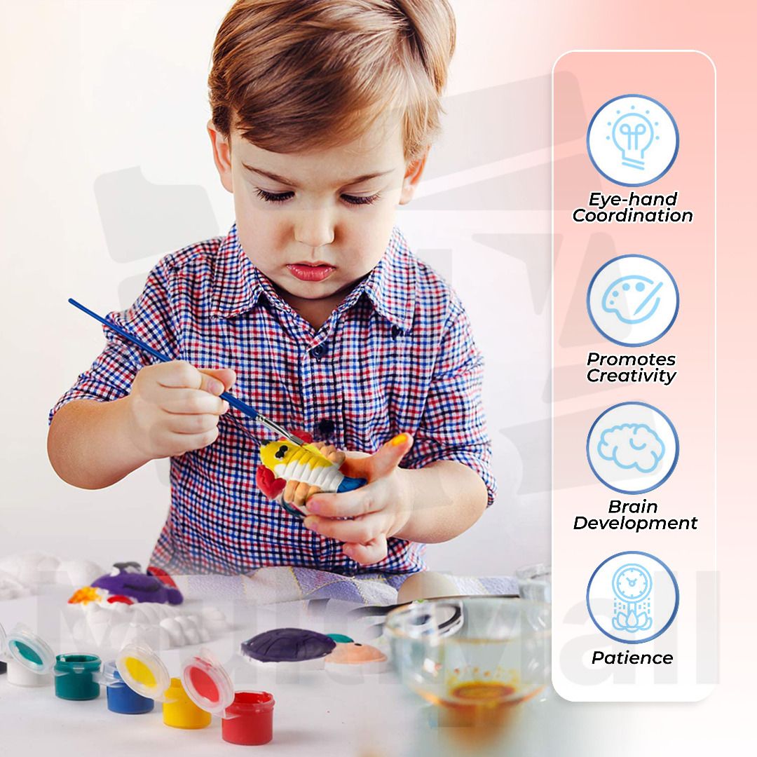 Vegetable and Fruit DIY Paint Gypsum (Landscape Box) l Educational Toys