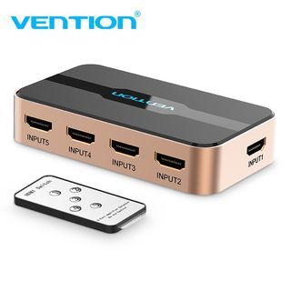 Vention HDMI Switcher 5 In 1 Out 4K*2K 3D HD HDMI Splitter