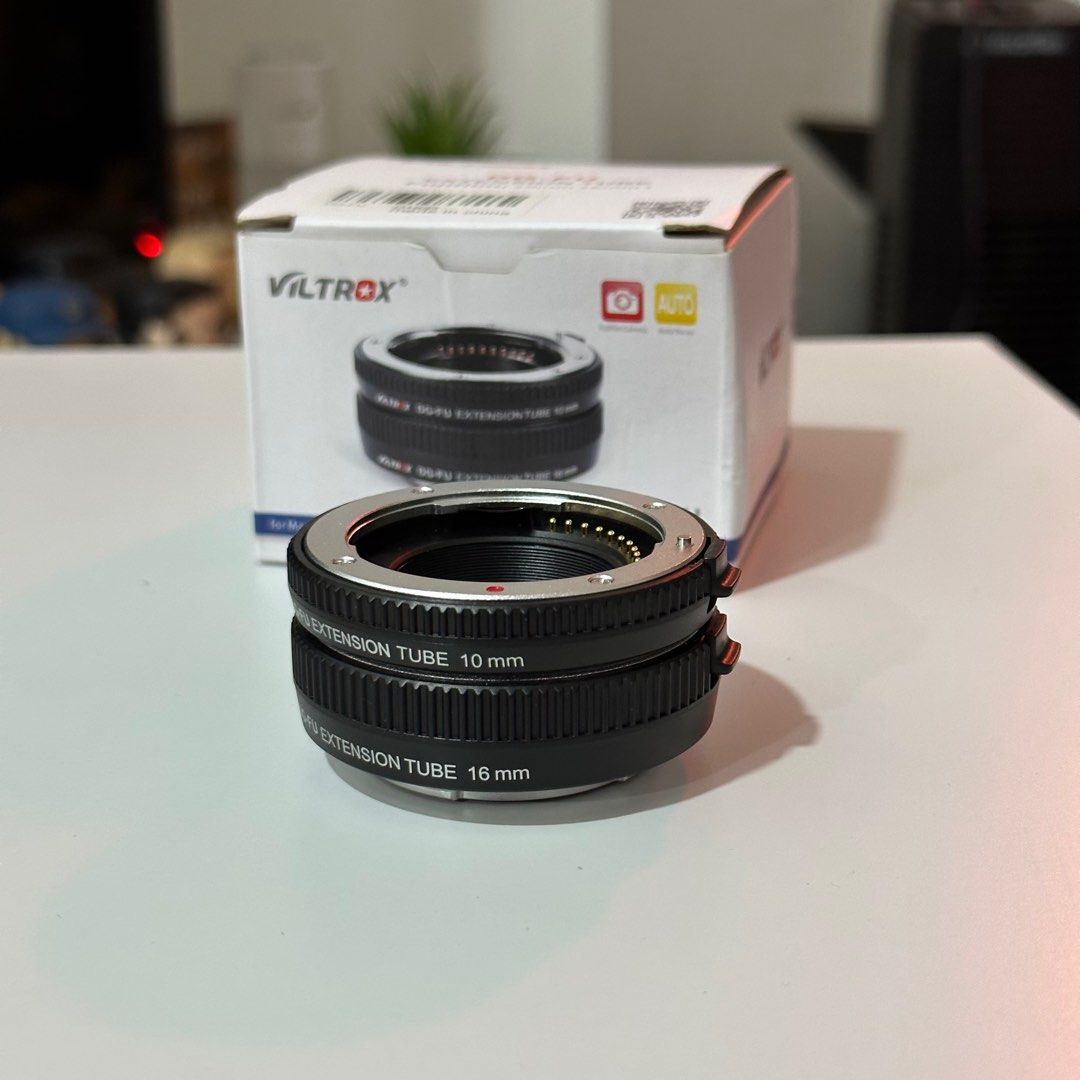 Viltrox DGFU Auto Focus AF Extension Tube Ring 10mm 16mm Set Metal