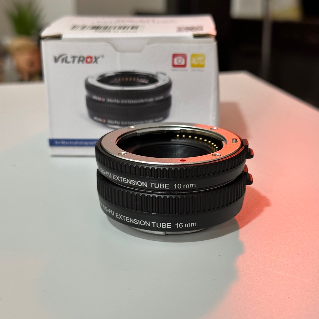 Viltrox DGFU Auto Focus AF Extension Tube Ring 10mm 16mm Set Metal