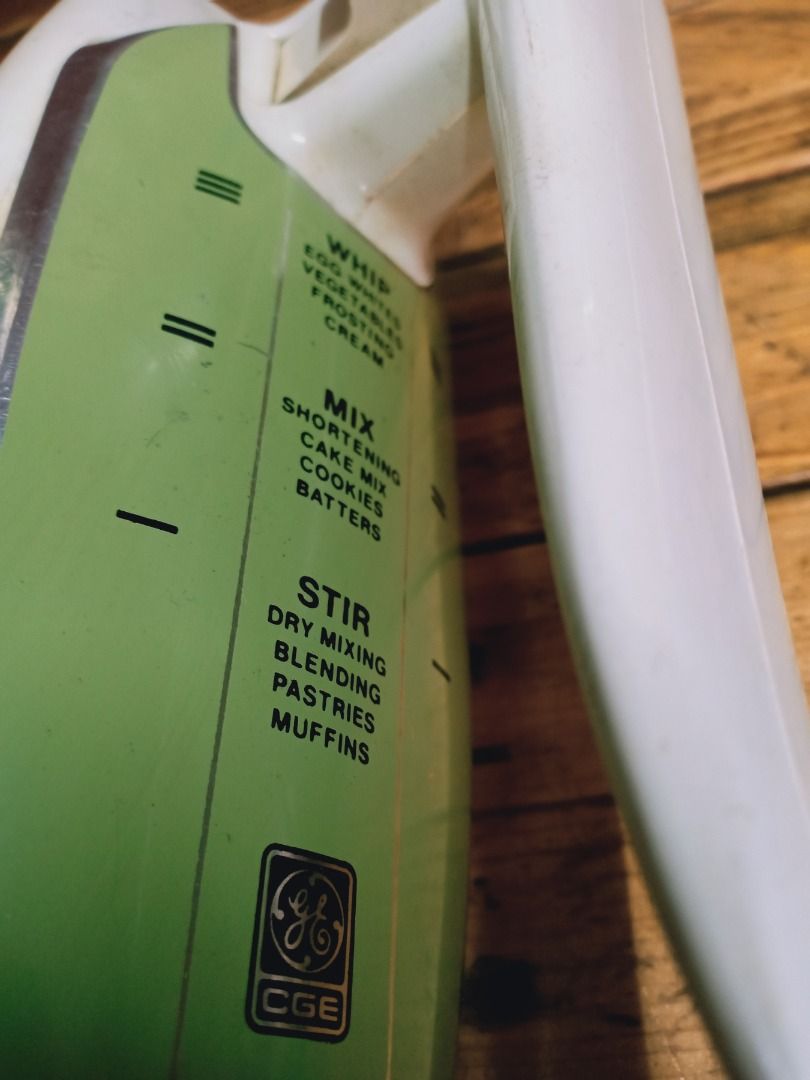 Vintage Hand Mixer by General Electric (GE), Furniture & Home Living