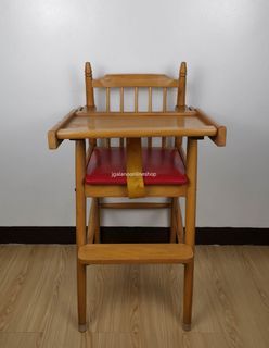 Wooden baby highchair