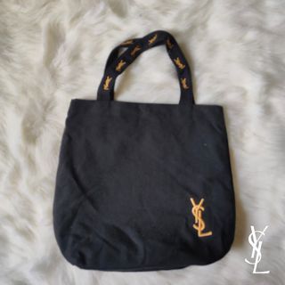 YSL YVES SAINT LAURENT | Black Canvas VIP Gift Parfums Tote Bag