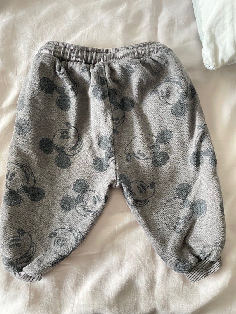 Zara Disney Mickey Pants, Babies & Kids, Babies & Kids Fashion on Carousell