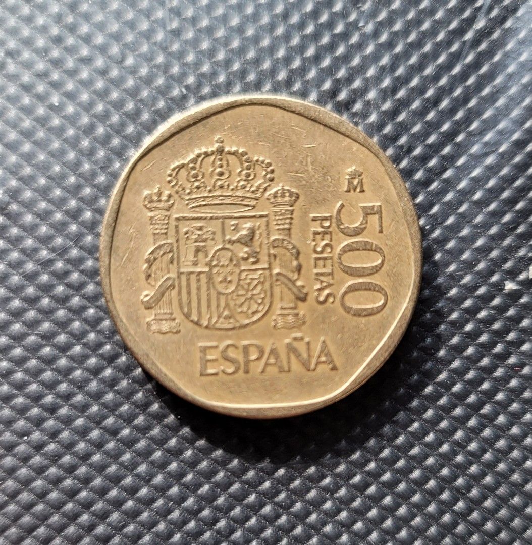 西班牙1989年500pasetas, 書籍、休閒與玩具, 收藏、紀念品, 錢幣、紙鈔在旋轉拍賣